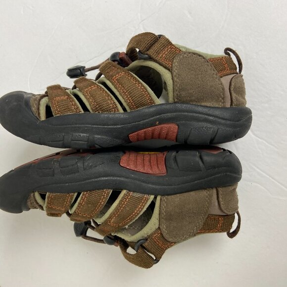 KEEN Adjustable Hiking Sandals Boys Brown Size 11 - Picture 8 of 9